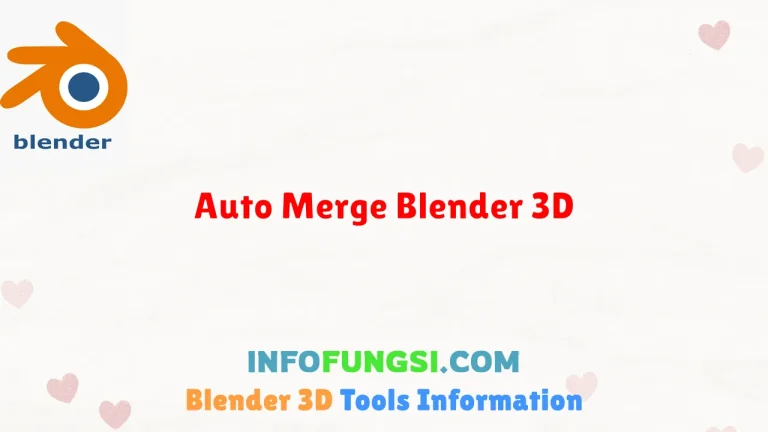 Auto Merge Blender 3D