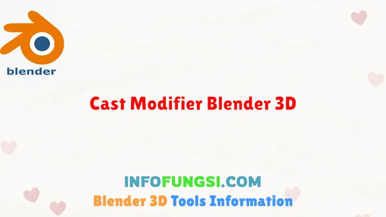 Cast Modifier Blender 3D