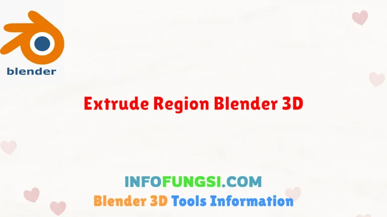 Extrude Region Blender 3D