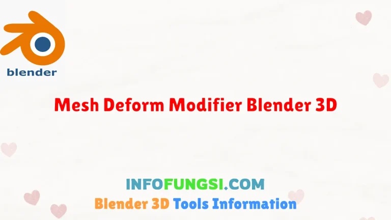 Mesh Deform Modifier Blender 3D