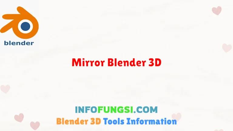 Mirror Blender 3D