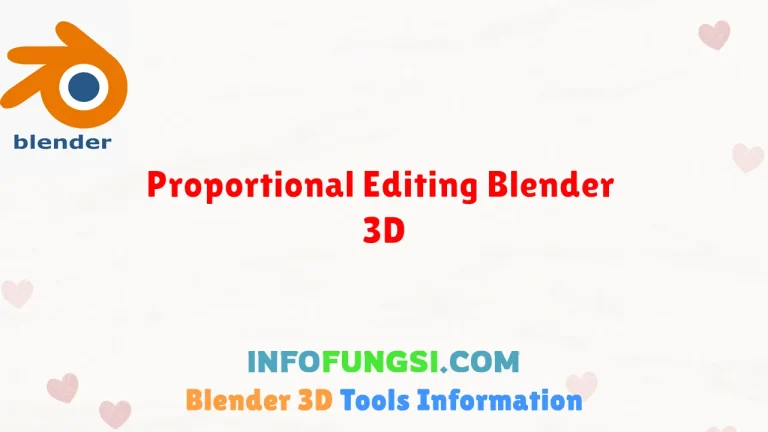 Proportional Editing Blender 3D