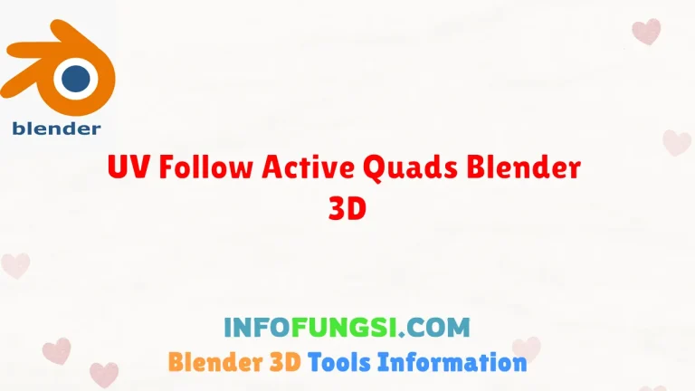 UV Follow Active Quads Blender 3D