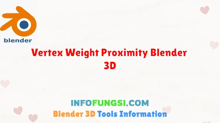 Vertex Weight Proximity Blender 3D