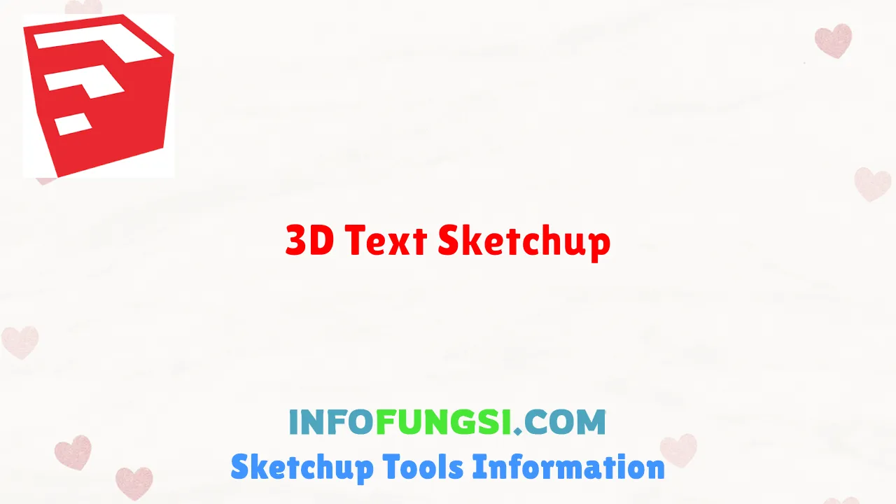 3D Text Sketchup