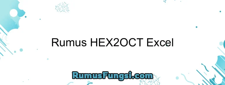 Rumus HEX2OCT Excel