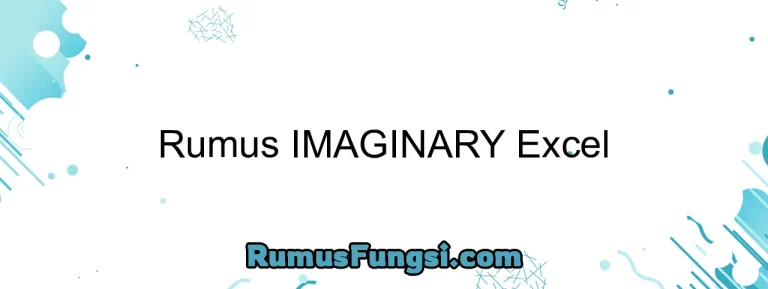 Rumus IMAGINARY Excel