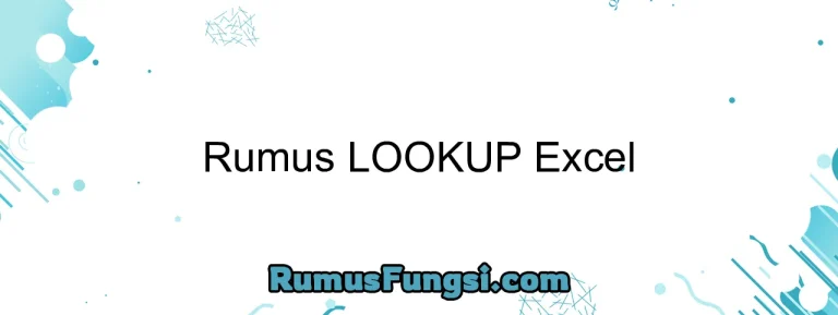 Rumus LOOKUP Excel