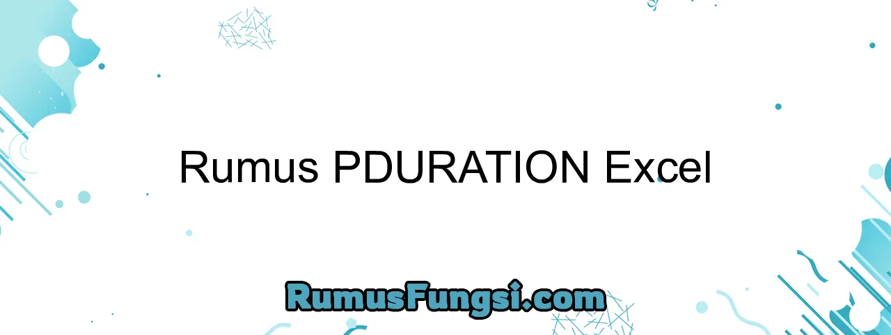 Rumus PDURATION Excel