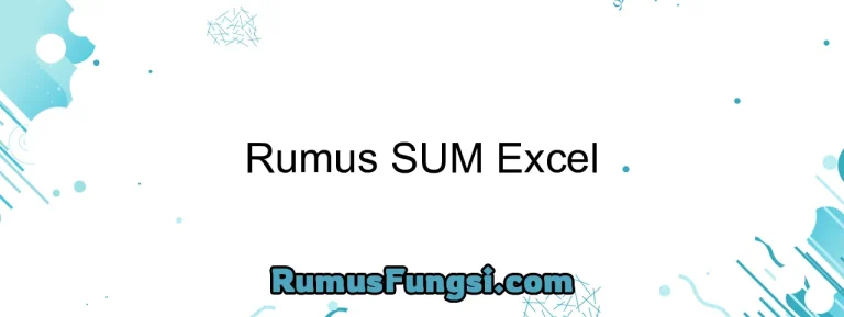 Rumus SUM Excel